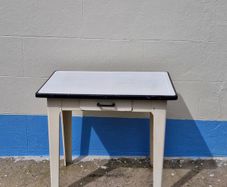 Vintage enamel table