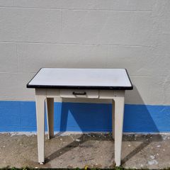 Vintage enamel table