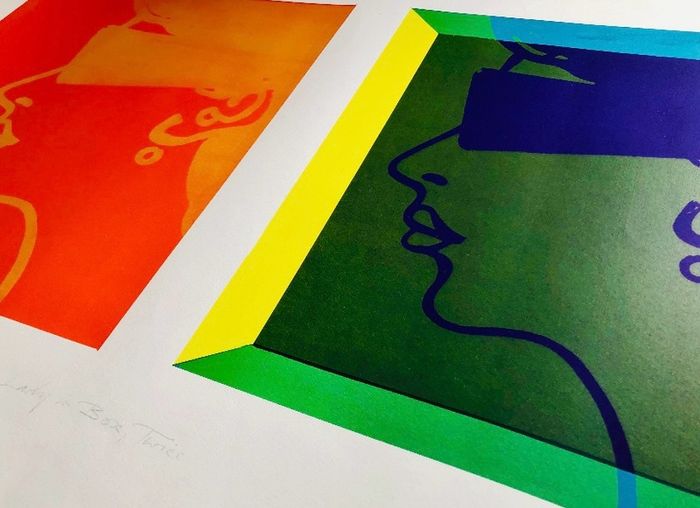 Original mid century limited edition Harvey Daniels screenprint 1966