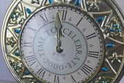 collectable clock tin
