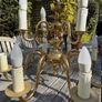 Brass 10 arm Chandelier/Ceiling light Image 8