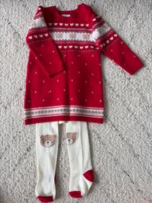 baby dress and tight (Winter/Christmas)