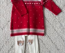 baby dress and tight (Winter/Christmas)