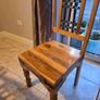 Oak table and 6 chairs Image 8