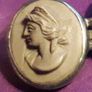 Antique -  Victorian -  Lava - Cameo -  Brooch Image 3