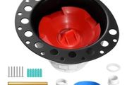 PVC Freestanding Tub Drain Kit, 2 Brass Tail Pipes, Bathtub Drain Rough-in Kit, with PVC Adapter of Tailpiece, Compatible with Freestanding Bathtubs