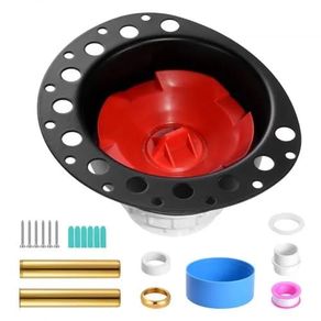 PVC Freestanding Tub Drain Kit, 2 Brass Tail Pipes, Bathtub Drain Rough-in Kit, with PVC Adapter of Tailpiece, Compatible with Freestanding Bathtubs