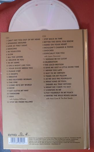 Kylie Minogue/ Step Back in Time,2 cds in hard cover booklet