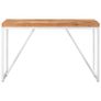 Dining Table 120x60x76 cm Solid Acacia and Mango Wood Image 4