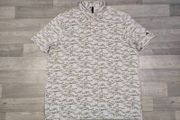 Adidas Button Down Patterned Golf Polo Shirt Mens XXL