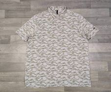 Adidas Button Down Patterned Golf Polo Shirt Mens XXL