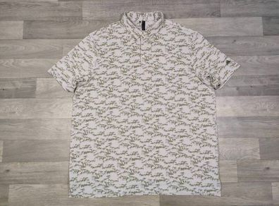 Adidas Button Down Patterned Golf Polo Shirt Mens XXL