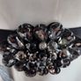 New with tags. 68cm Black Jewelled Elasticated Belt. Image 2