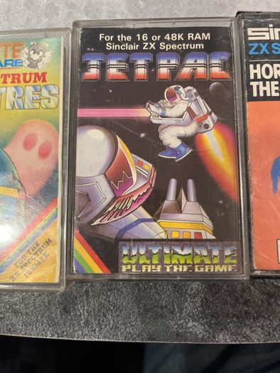 Huge ZX Spectrum Retro Game Lot (25+ Tapes) - Inc. Jetpac & Rare Clamshells
