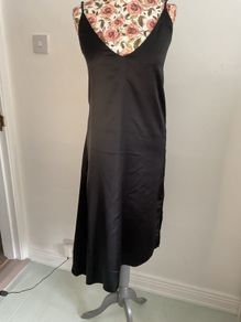 dress bnwt dress baloot brand satin slip dress size small 8/10 asymmetrical