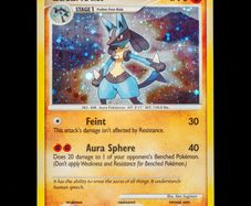 Lucario Lv.30 6/130 Holo Rare Diamond and Pearl Base Set Pokemon Card