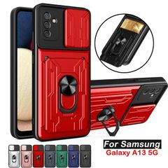Armor Shockproof Phone Case For Samsung Galaxy A13 5G Metal Ring Holder Stand Camera Lens Protective Cover