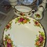 Old Country Rose Royal Albert Porcelain 13 Piece which includes Two Tier Cake Stand, Postage Available or collection Image 10