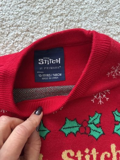 Stitch Christmas jumper (10-11y/146cm)
