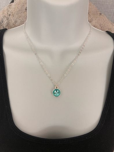 Silver Plated Crystal Necklace