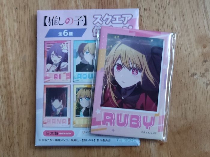 Oshi no Ko badge pin manga anime ai hoshino aqua ruby akane kurokawa arima kana