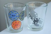 2 Colourful shot glasses