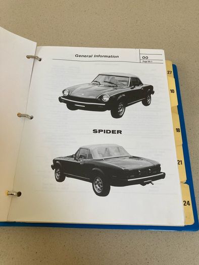 Fiat 124 Spider Factory Shop Manual