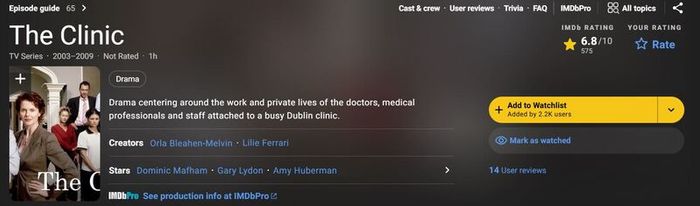 RTE's THE CLINIC: Complete Series 1 & 2 [4 Discs DVD Box Set]