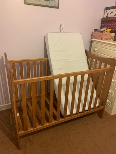 Wooden cot