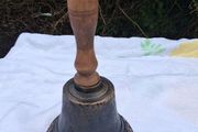 Gilded Cast Iron Hand Bell(11 Inches 1.4kgs)