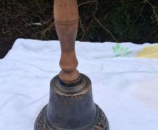 Gilded Cast Iron Hand Bell(11 Inches 1.4kgs)