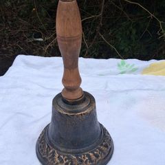 Gilded Cast Iron Hand Bell(11 Inches 1.4kgs)