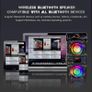 Bluetooth Speakers,40W Portable Bluetooth Speaker Dual Subwoofer,LED Colorful Light,Bluetooth 5.0 Wireless Stereo Party Speaker,10H Playtime Wireless Outdoor Boombox Speaker for Home,Camping,Travel Image 4