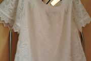 NEW - Karen Millen white lace top UK 10