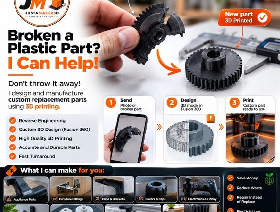 3D Printing Services Custom Parts, Repairs and Prototypes