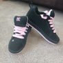 Brand New DC Shoes Women's Court Graffik (Black/Pink) Image 5