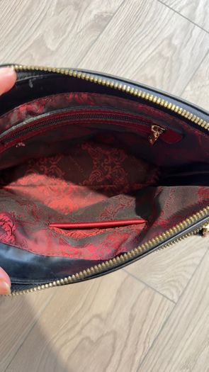 Matmazel Burgundy & Black Crossbody Bag