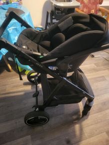 pram and baby rocker