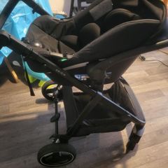 pram and baby rocker