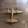Vintage brass airplane Image 4
