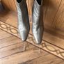 Clarke's Ladies 5/1/2 - 39 Grey Metalic Ankle Boots Image 8