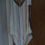 Brand New Solid Striped Swimsuit Image 3
