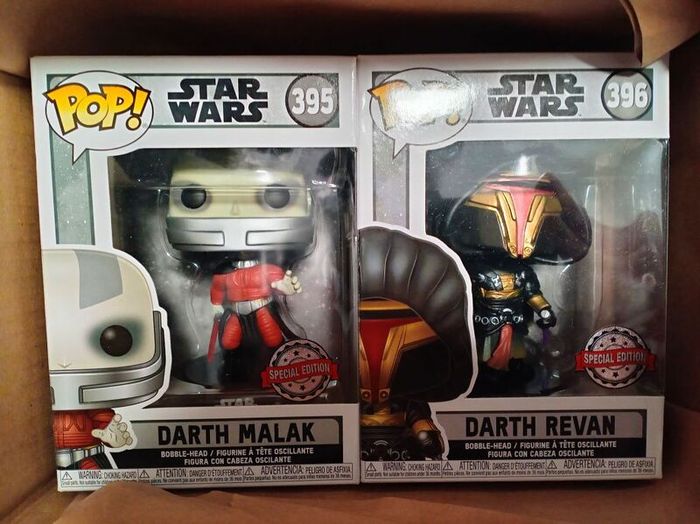 Darth Revan & Darth Malak Funko pops