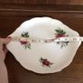 Vintage Royal Albert Sweetheart roses Patricia pattern cake/ Bread serving plate Image 3