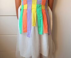 Carnival Kids Pastel Rainbow Dress | Girls Party Birthday Dress