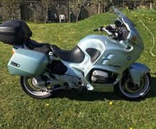 BMW T1100TS touring bike, helmet & gear.