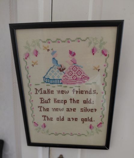 vintage cross stich picture