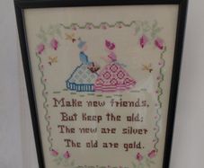 vintage cross stich picture
