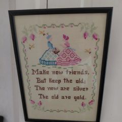 vintage cross stich picture