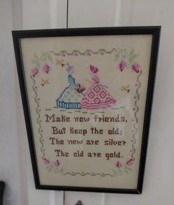 vintage cross stich picture